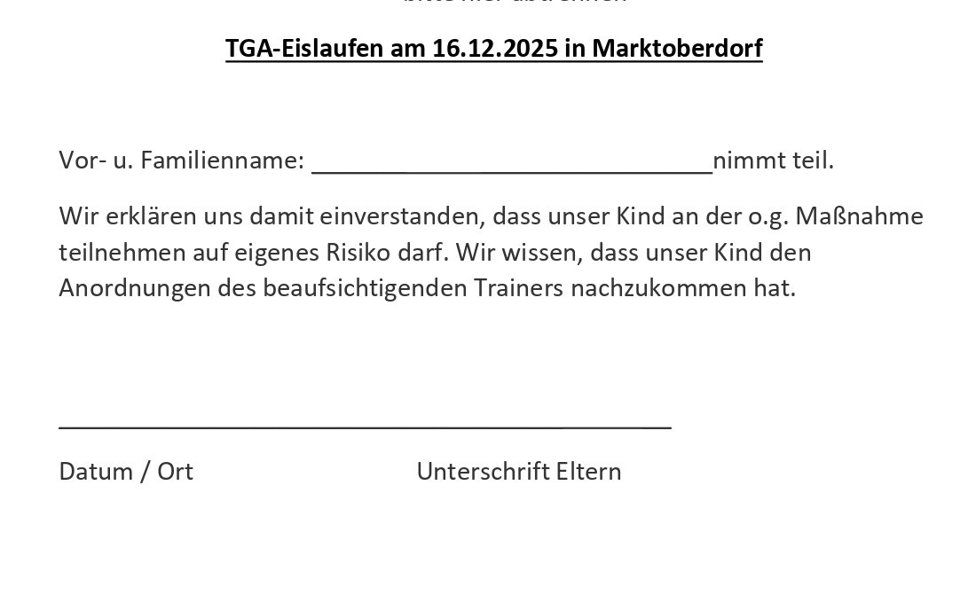 Eislaufen am 16.12.2025-Teilnahme