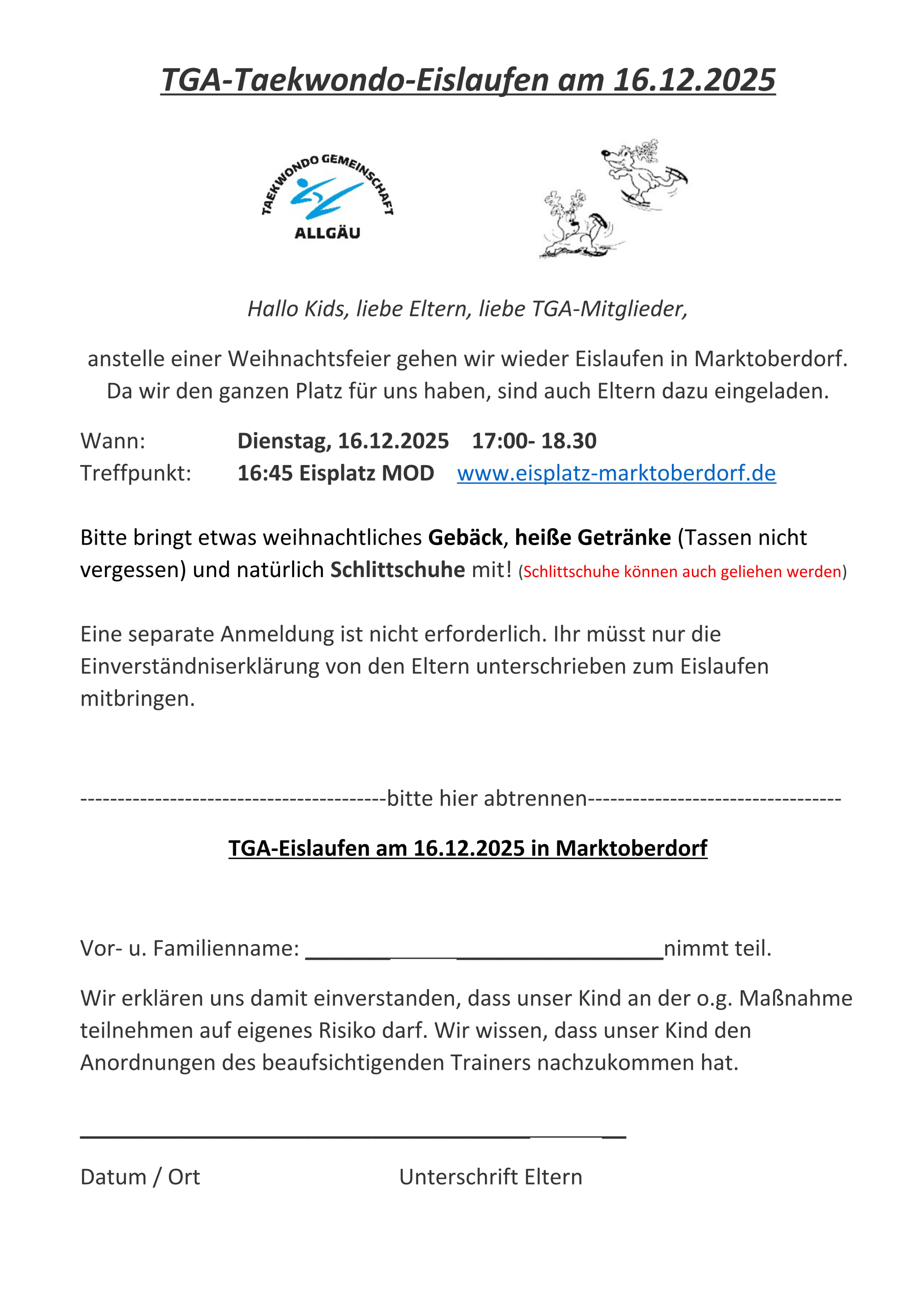 Eislaufen am 16.12.2025